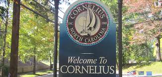 Welcome to Cornelius, North Carolina sign