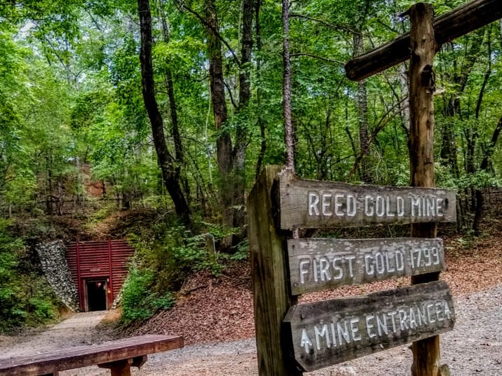 Reed Gold Mine historic entrance