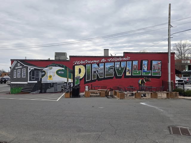Welcome to Historic Pineville mural