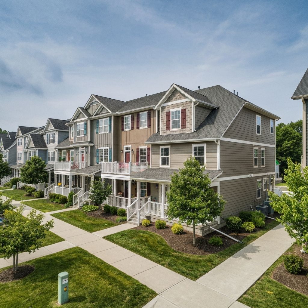 Two-story residential apartments in Salisbury NC